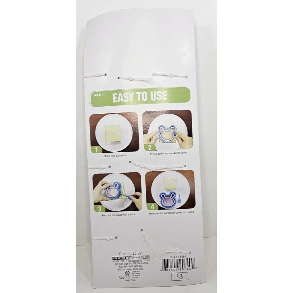 9pc Animal Cutter Set - NIP - Use for Sandwiches, Cookies, Stencils,‎ Play-do